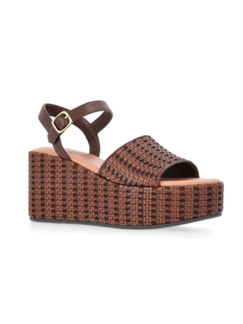 Time and Tru Women's Woven Wedge Heel Sandals